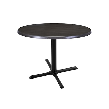 30 Tall In/Outdoor All-Season Table,30 Dia. Charcoal Top
